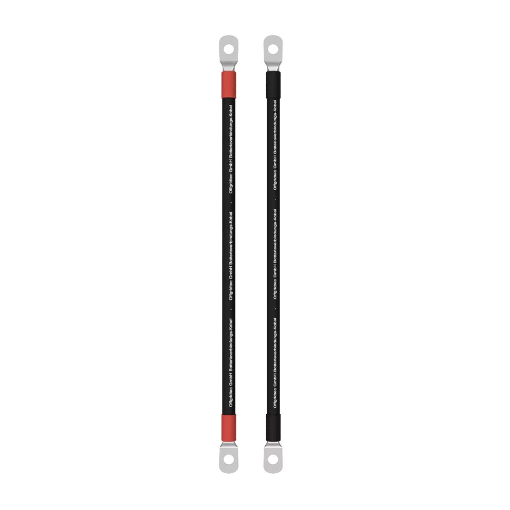 2 Stck. 1m 50mm² Batterie-Anschlusskabel beidseitig M( Ringösen