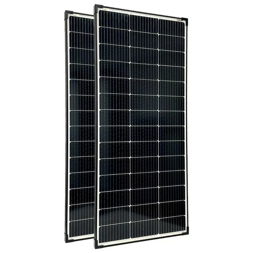 2 Stck. Solarmodul 150 Watt 12 Volt mono black frame 2 Stck. Solarmodul 150 Watt 12 Volt mono black frame