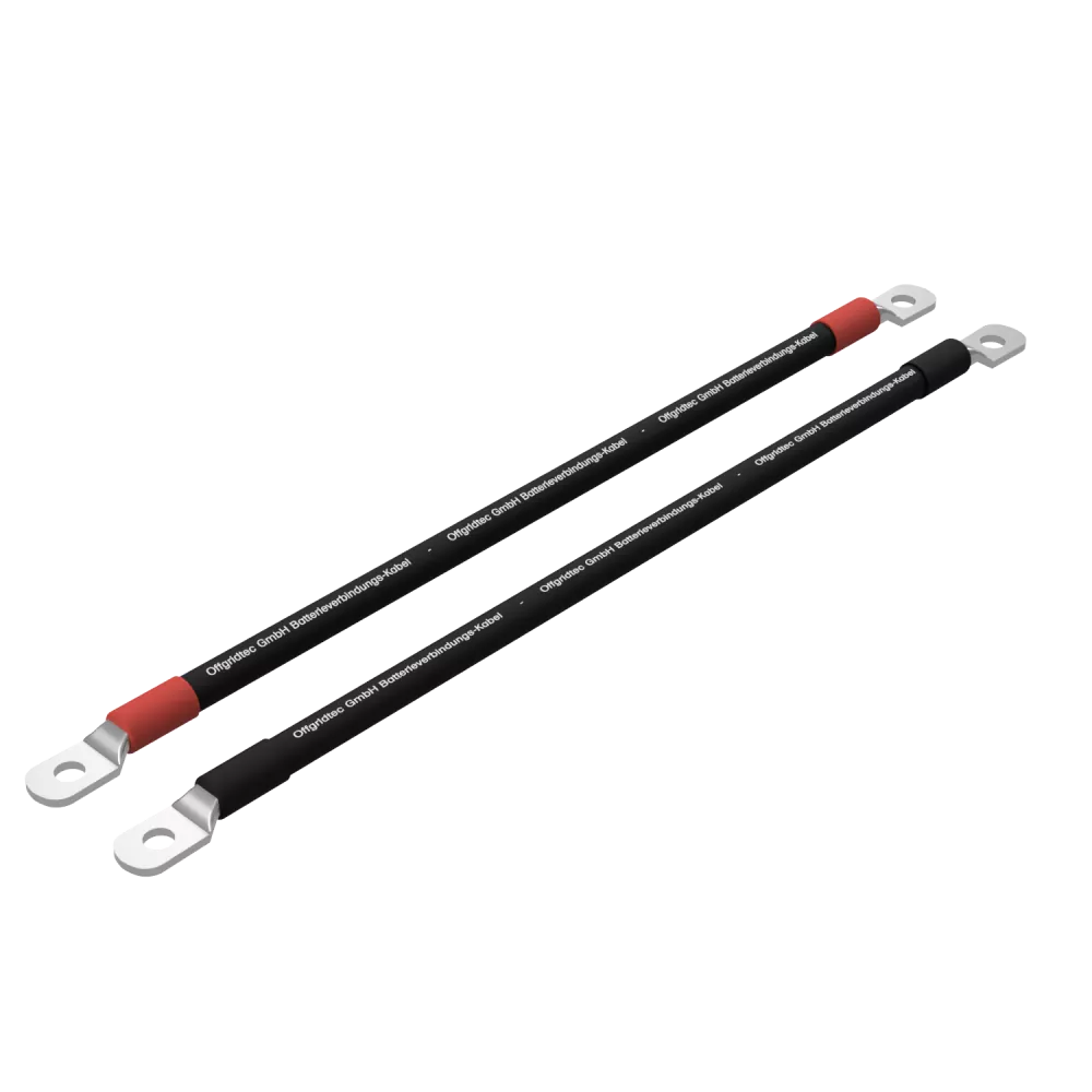 2x1m Batteriekabel 50mm² M8 Ringösen beidseitig