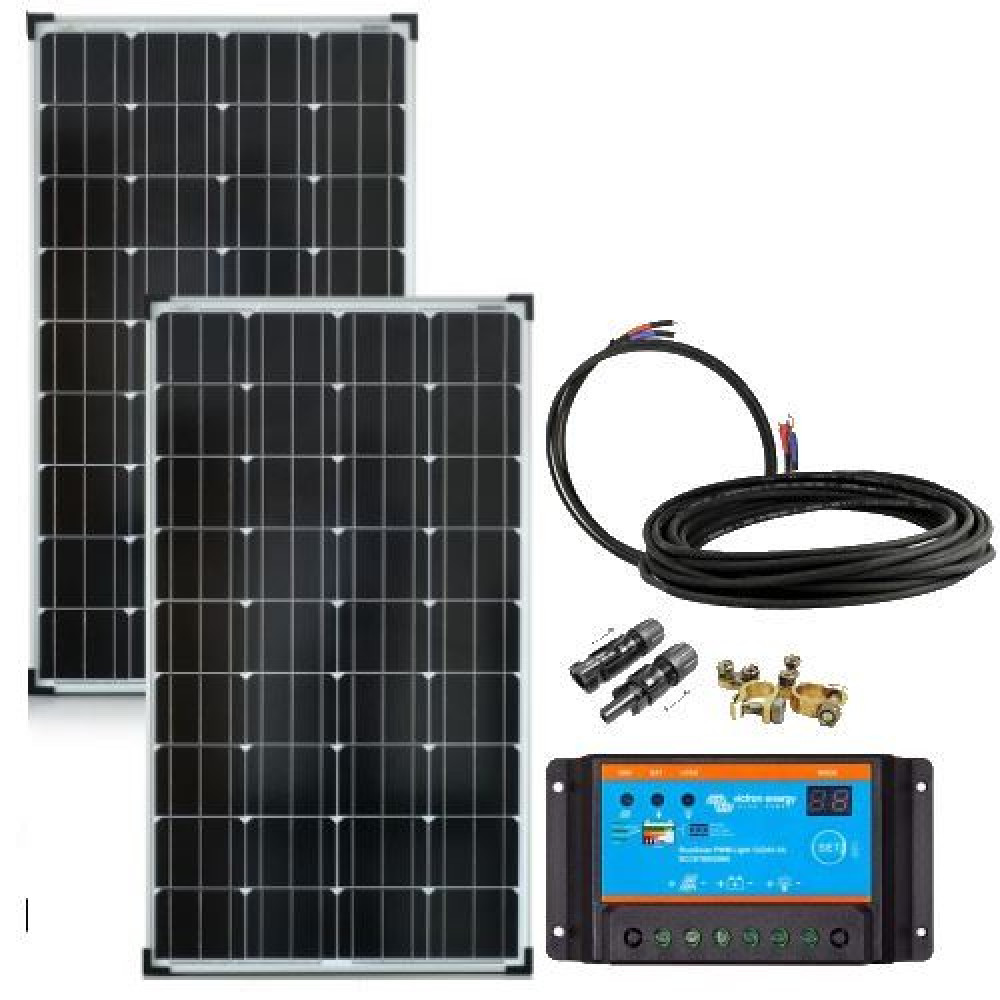 150W 12V Solar Garten-Set Basic Bausatz komplett 150W 12V Solar Garten-Set Basic Bausatz komplett