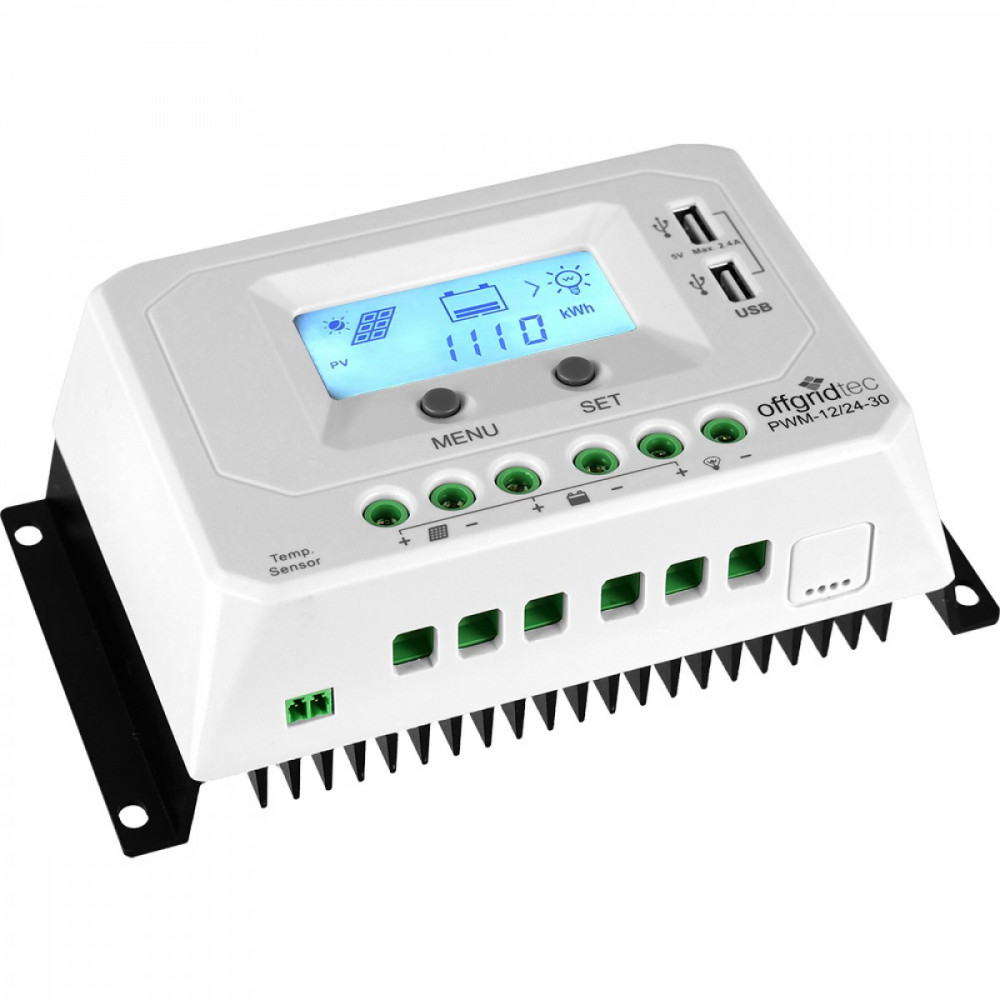 30A PWM-Solar-Laderegler mit USB