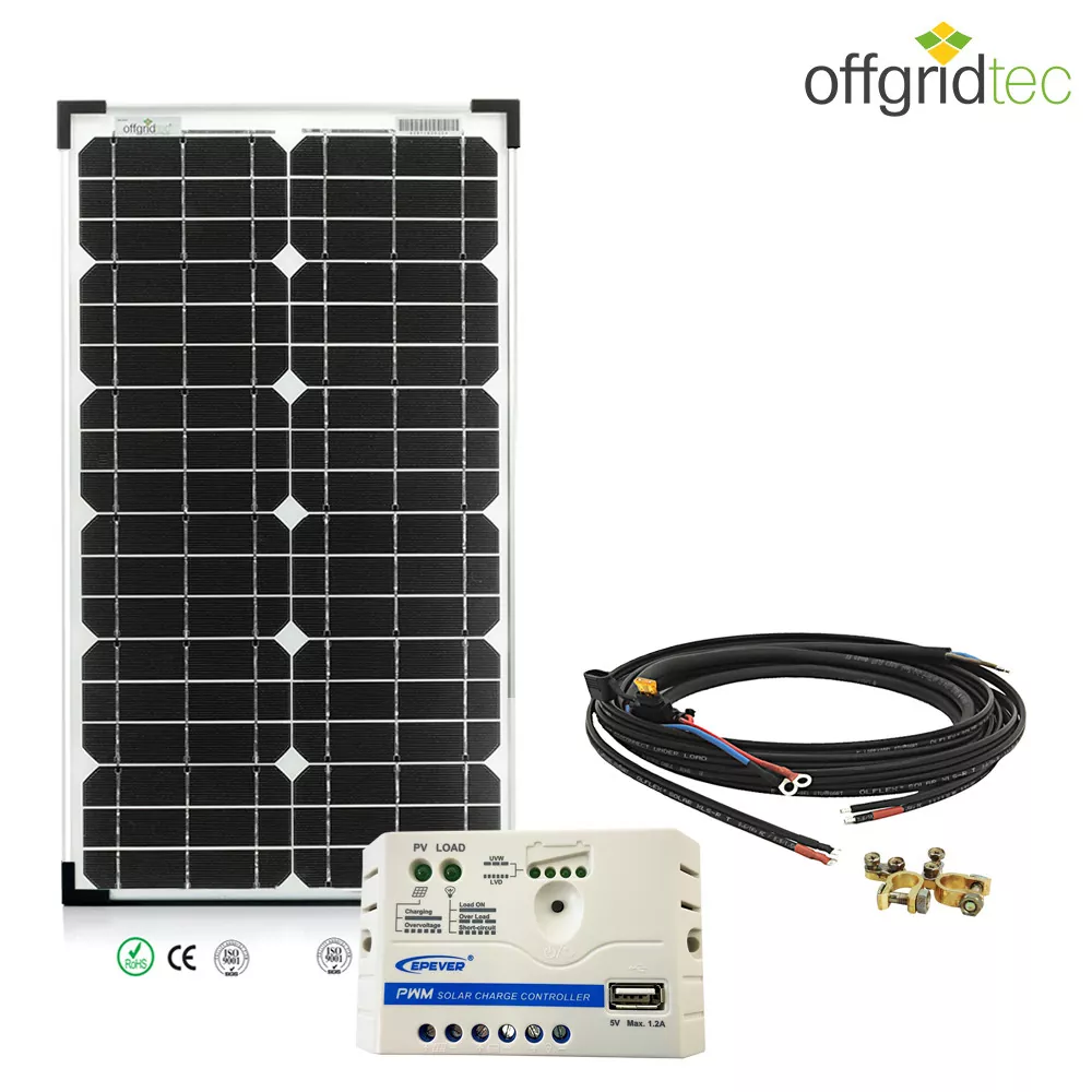 30W 12V Solar Garten-Set Basic Bausatz