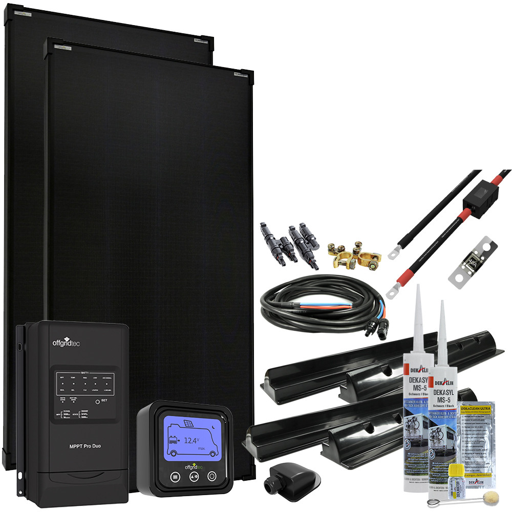 360W MobileBlack 12V Wohnmobil Solaranlage 30A MPPT OLP 360W MobileBlack 12V Wohnmobil Solaranlage 30A MPPT OLP