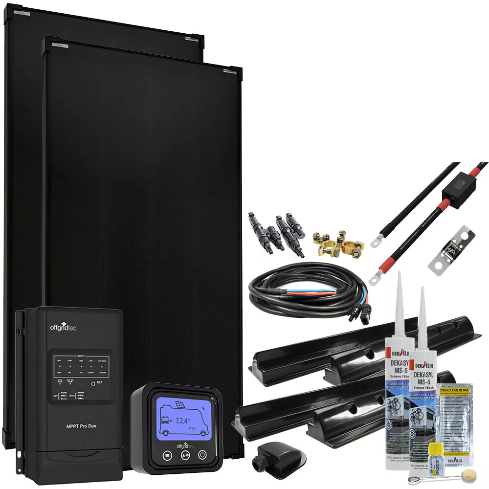 360W MobileBlack 12V Wohnmobil Solaranlage 30A MPPT OLP 360W MobileBlack 12V Wohnmobil Solaranlage 30A MPPT OLP
