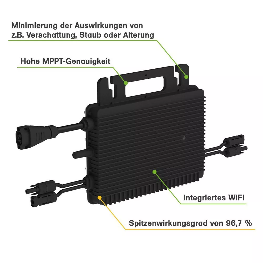 Modulwechselrichter Hoymiles HMS-800W-2T Mikrowechselrichter mit WiFi integriert Modulwechselrichter Hoymiles HMS-800W-2T Mikrowechselrichter mit WiFi integriert
