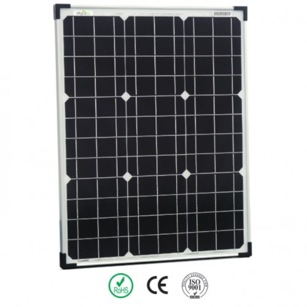 50W Solarmodul 12V monokristallin Solarpanel