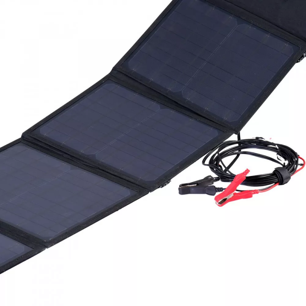 Solarmodul faltbar 50 Watt 12V mit Kabel-Satz