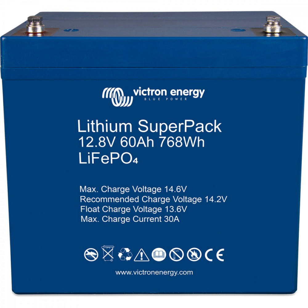 60Ah Victron Energy Lithium SuperPack 12,8V mit BMS 60Ah Victron Energy Lithium SuperPack 12,8V mit BMS