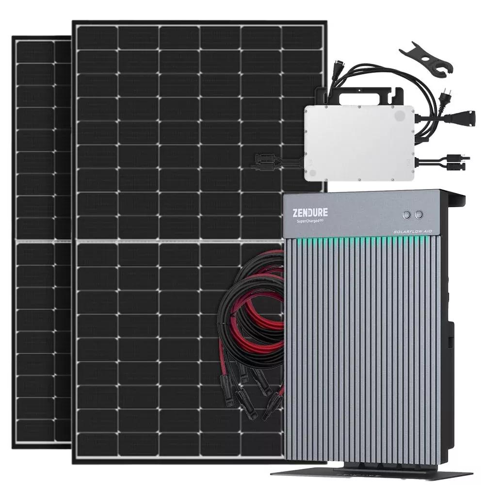880Wp Zendure Balkonkraftwerk mit 2,4 kWh Speicher AIO-2400 880Wp Zendure Balkonkraftwerk mit 2,4 kWh Speicher AIO-2400