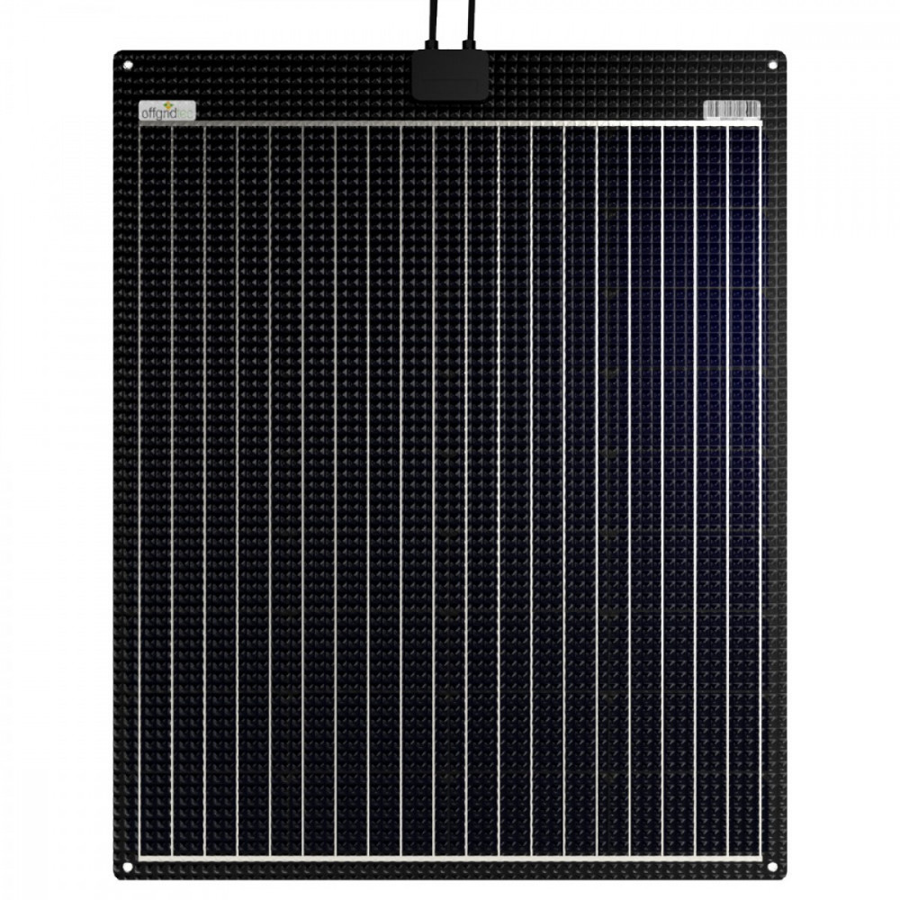 Semiflexibles12V Solarpanel Alu ETFE seewasserfest 100 Watt