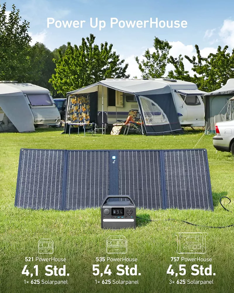 Solar-Set Anker 535 Powerhouse 512Wh mit 100W Solarpanel 625