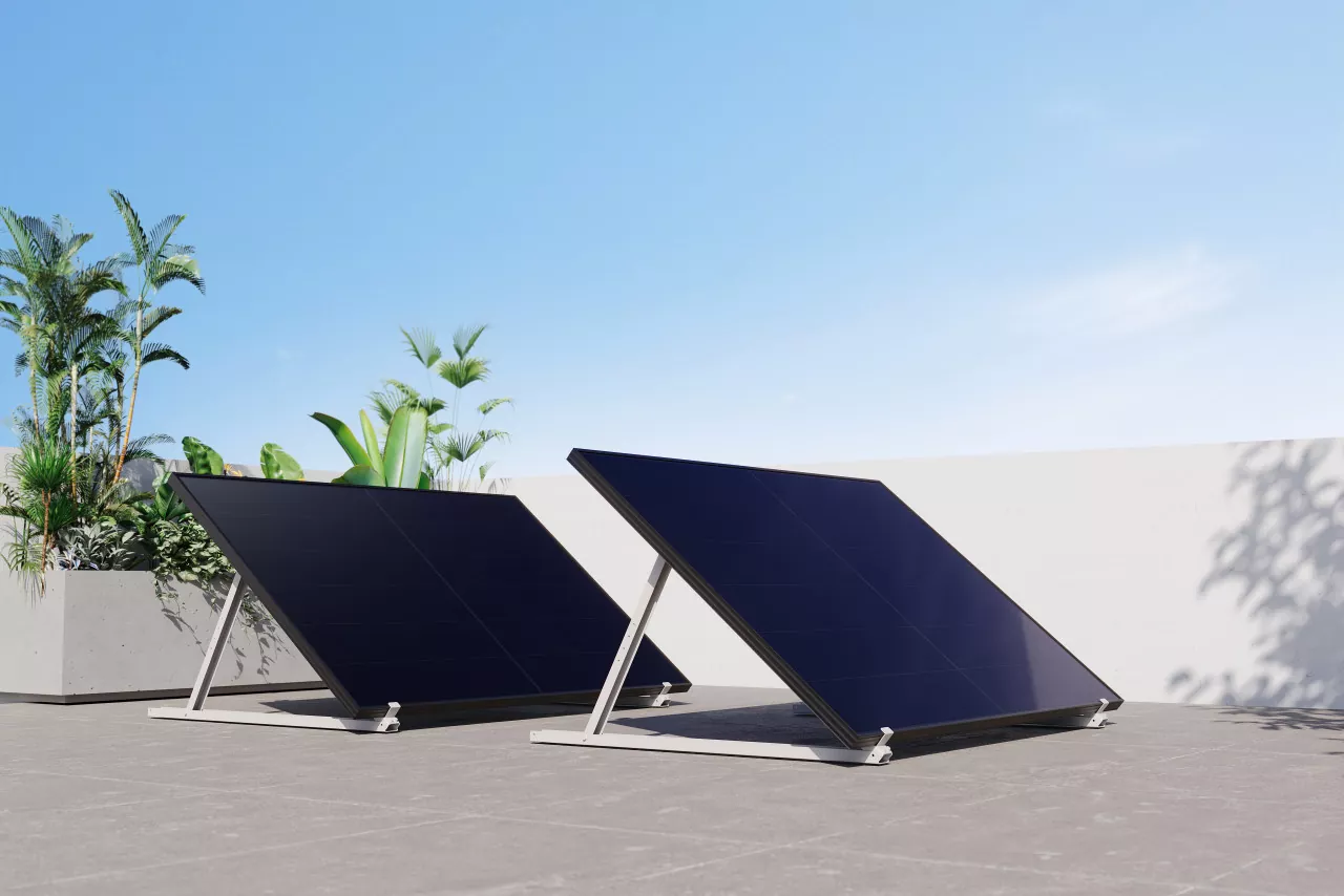 Anker Solix Solarpanel Aluminium Bodenhalterung (1 Panel) Flachdach