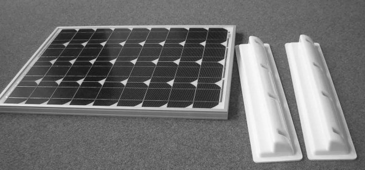 Haltespoiler für Solarmodul-Montage auf Fahrzeugen