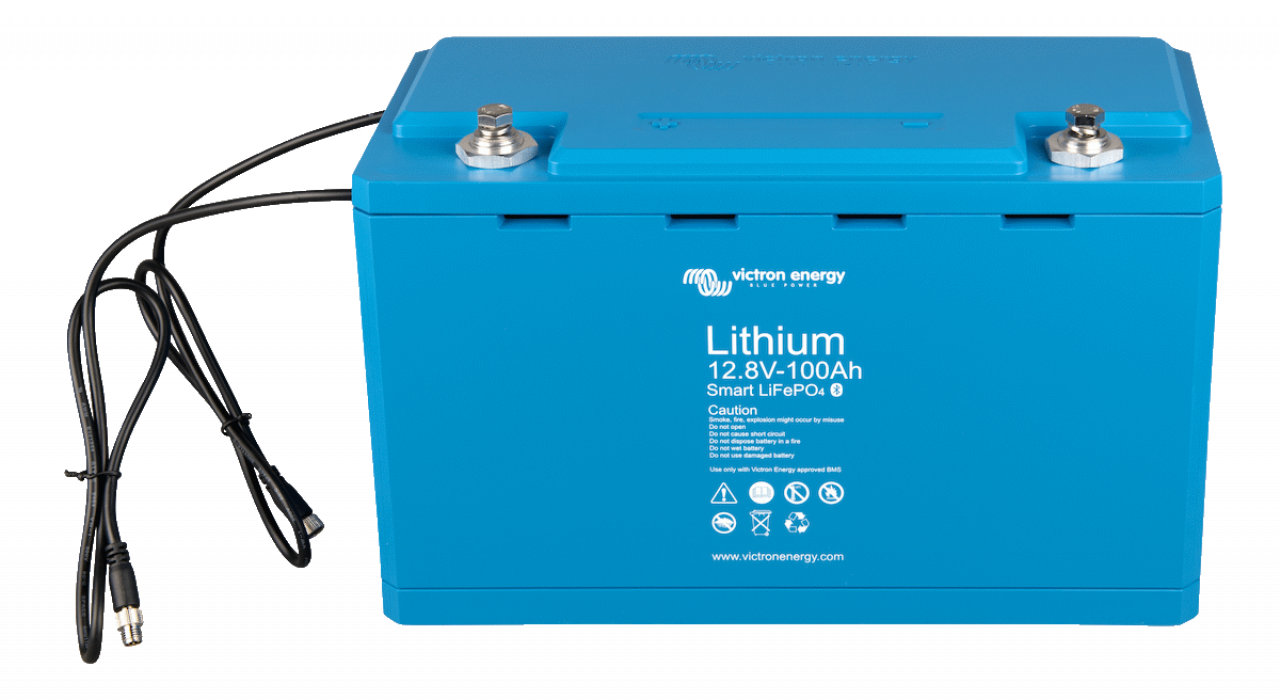 100Ah Victron LiFePo4 12,8V Smart Batterie Lithium-Akku 1280Wh 100Ah Victron LiFePo4 12,8V Smart Batterie Lithium-Akku 1280Wh