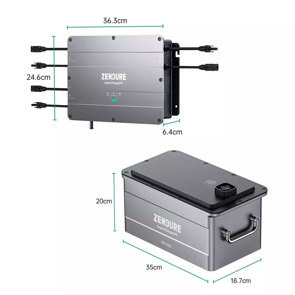 Zendure SolarFlow Set 960Wh Smart PV Hub mit 1x LiFePO4 Akku Zendure SolarFlow Set 960Wh Smart PV Hub mit 1x LiFePO4 Akku
