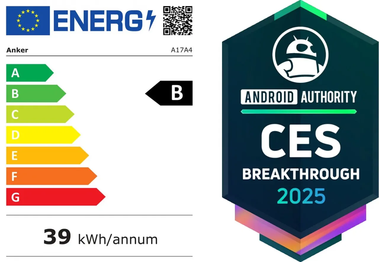 EU-Energielabel Klasse B mit 39 kWh pro Jahr und CES 2025 Breakthrough Award für Anker SOLIX EverFrost 2 40L Akku-Kühlbox