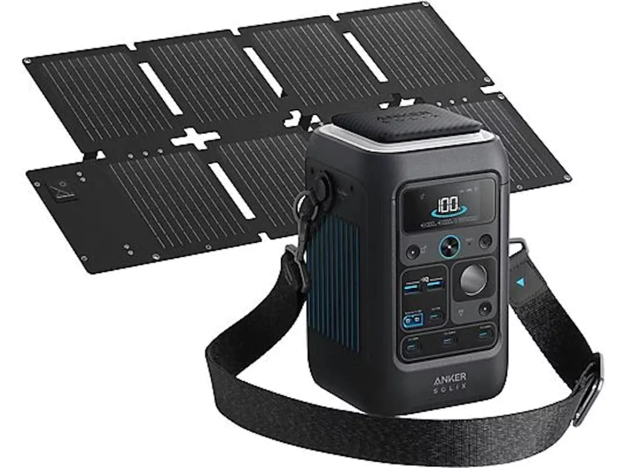 Anker SOLIX PS60 Faltbares Solarpanel 60W - Tragbares Solar Panel für Powerstationen Anker SOLIX PS60 Faltbares Solarpanel 60W - Tragbares Solar Panel für Powerstationen
