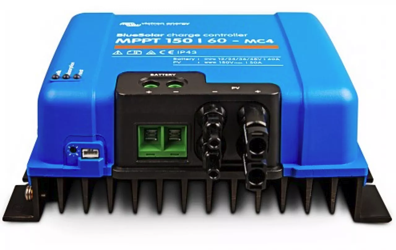 Anschlüsse Victron BlueSolar MPPT 150/60-MC4 12V 24V 48V 60A Solar-Laderegler Anschlüsse Victron BlueSolar MPPT 150/60-MC4 12V 24V 48V 60A Solar-Laderegler