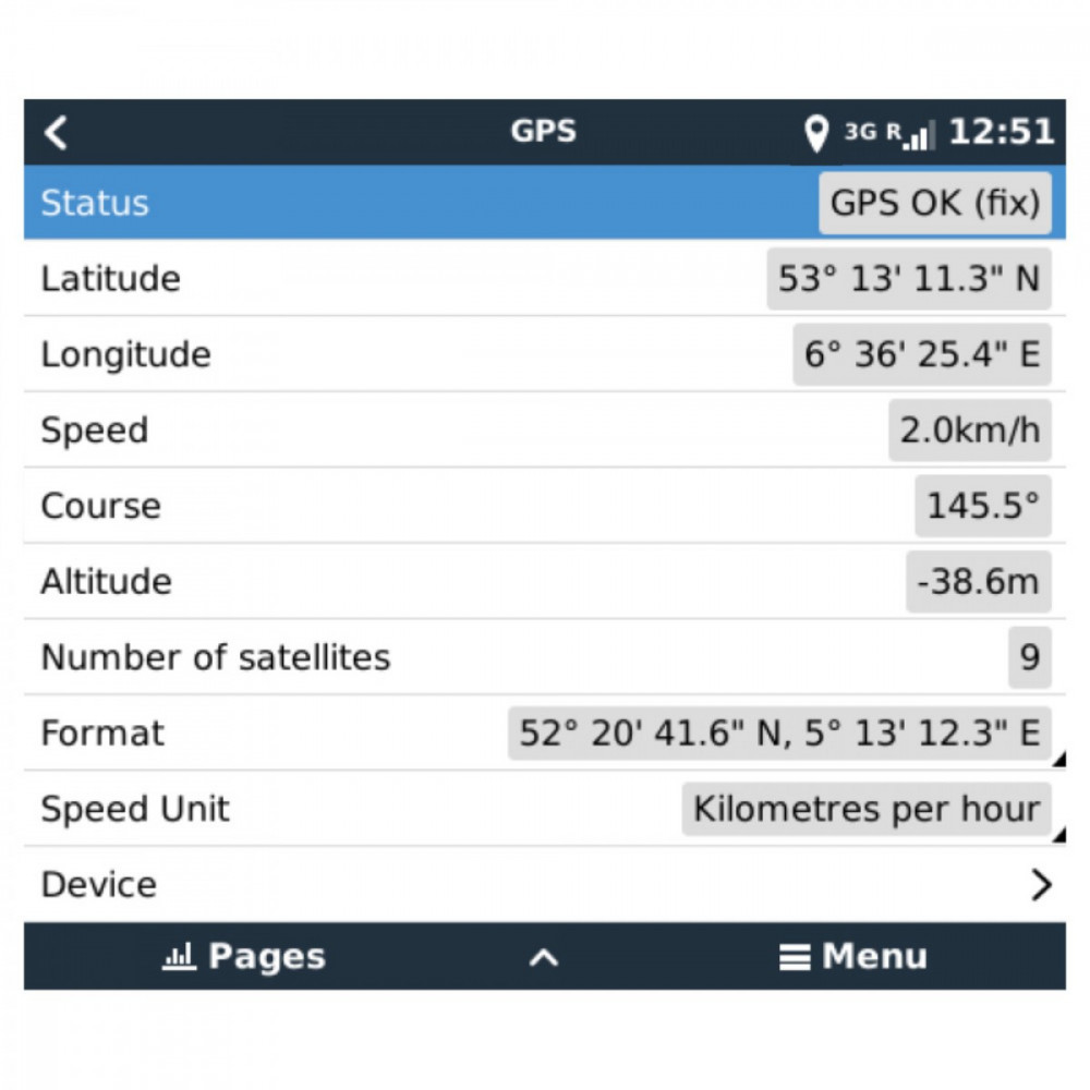 Anzeige Victron Energy GX GSM Mobilfunkmodem Anzeige Victron Energy GX GSM Mobilfunkmodem