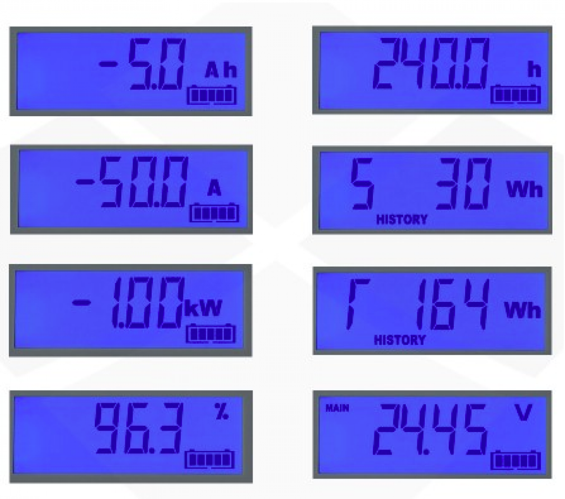 Anzeige Parameter Victron Energy Batterie Monitor BMV-700 702 Anzeige Parameter Victron Energy Batterie Monitor BMV-700 702