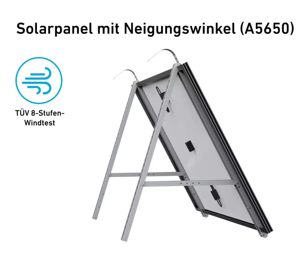 Balkonhalterung 890W Anker Solix Balkonkraftwerk RS40P, MI80 Wechselrichter, 5m Schuko-Kabel Balkonhalterung 890W Anker Solix Balkonkraftwerk RS40P, MI80 Wechselrichter, 5m Schuko-Kabel
