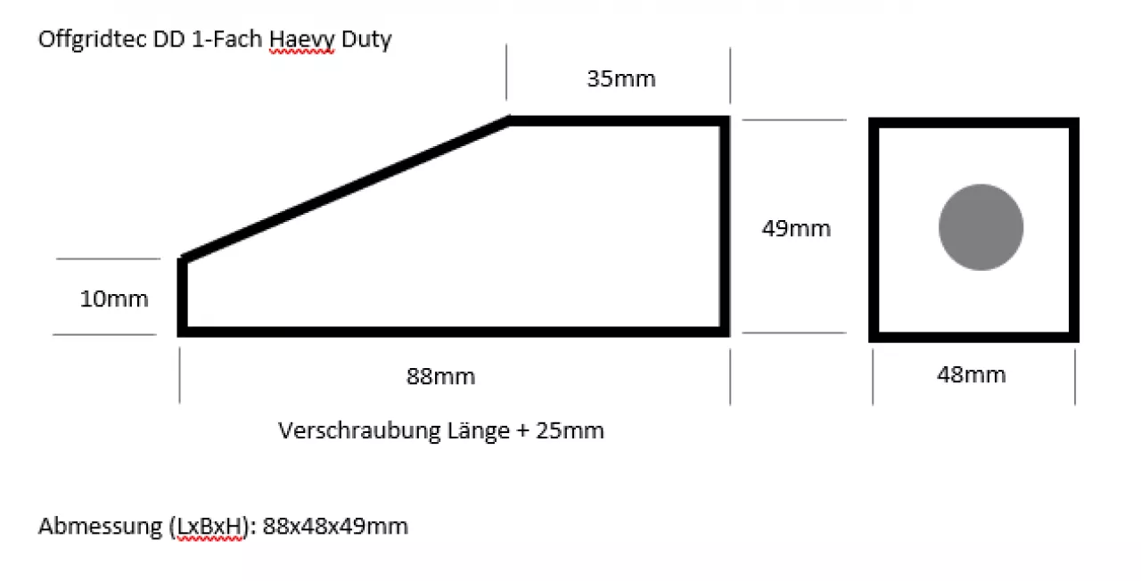 Abmessungen Dachdurchführung heavy duty einfach