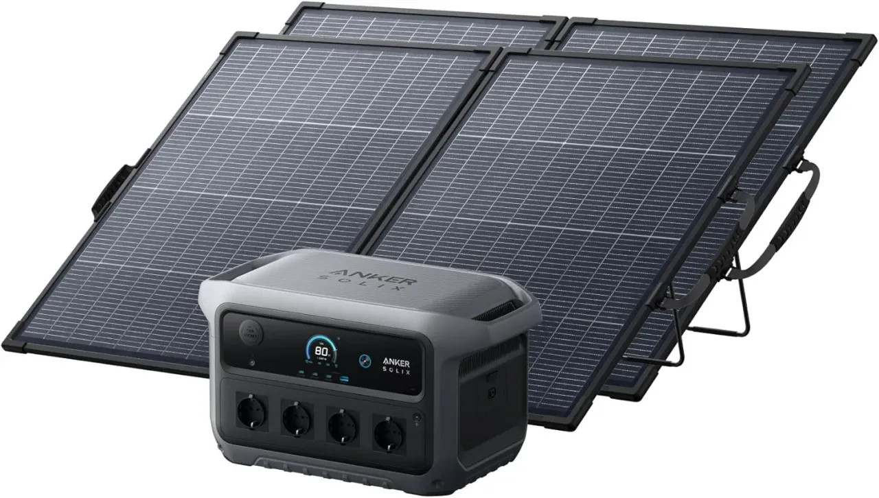 C2000 Gen 2 mit Solarpanels lädt auch den Anker SOLIX BP2000 Gen 2