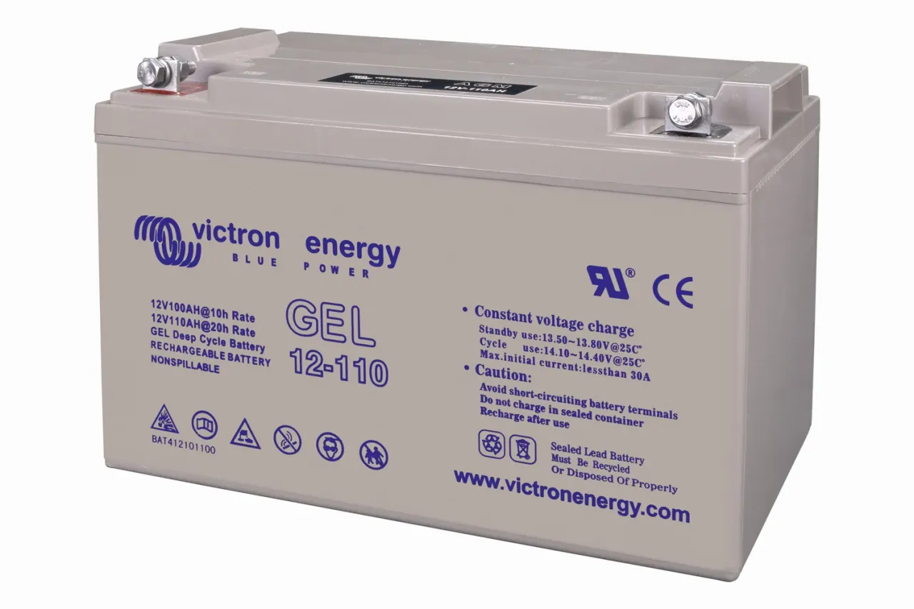 Victron Gel 110Ah – Seitenansicht links