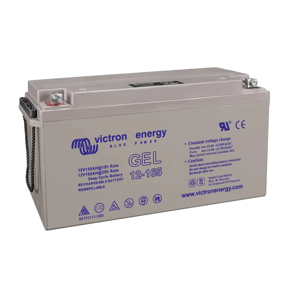 Victron Gel 165Ah – Seitenansicht rechts mit Typenaufdruck