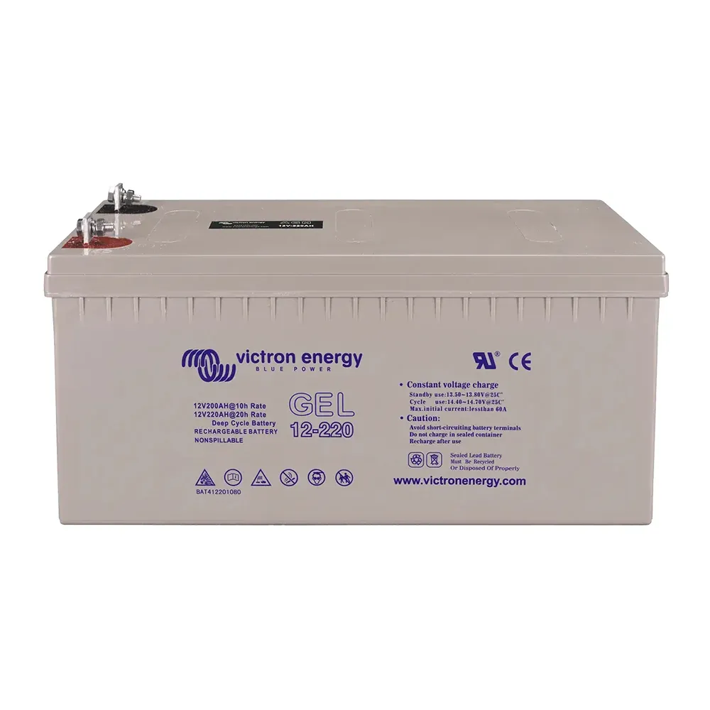 Gel-Batterie 12V 220Ah Victron – Frontansicht