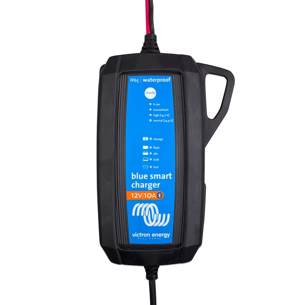 Aufsicht Gummi Bumper am Victron Blue Smart Ladegerüt