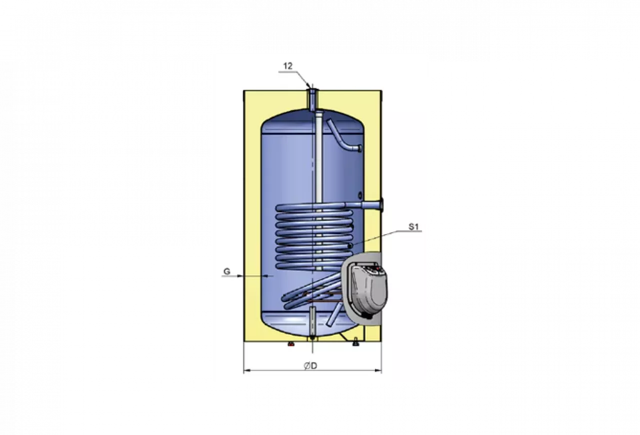 200l Fothermo Photovoltaischer Standboiler 1800W 200l Fothermo Photovoltaischer Standboiler 1800W