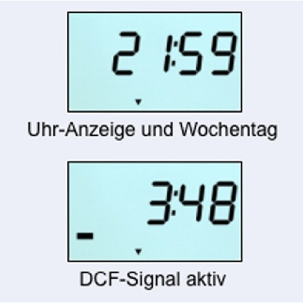 Votronic 1253 LCD-Uhr S Anzeige