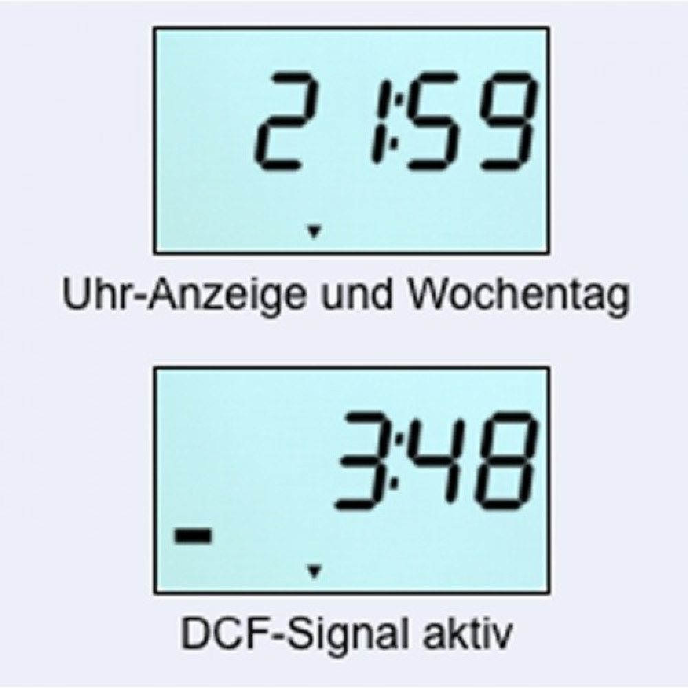 Votronic 1253 LCD-Uhr S Anzeige Votronic 1253 LCD-Uhr S Anzeige