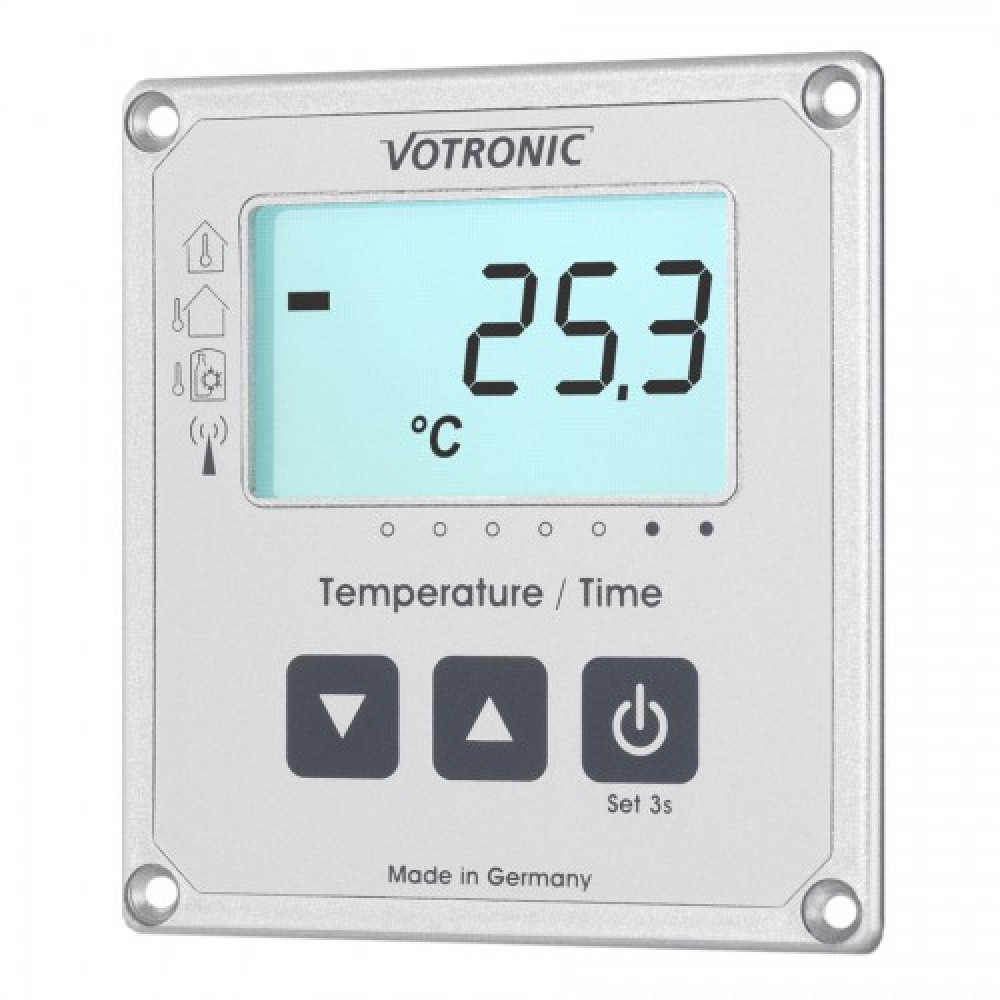 Votronic 1253 LCD-Thermometer / Uhr S Anzeige