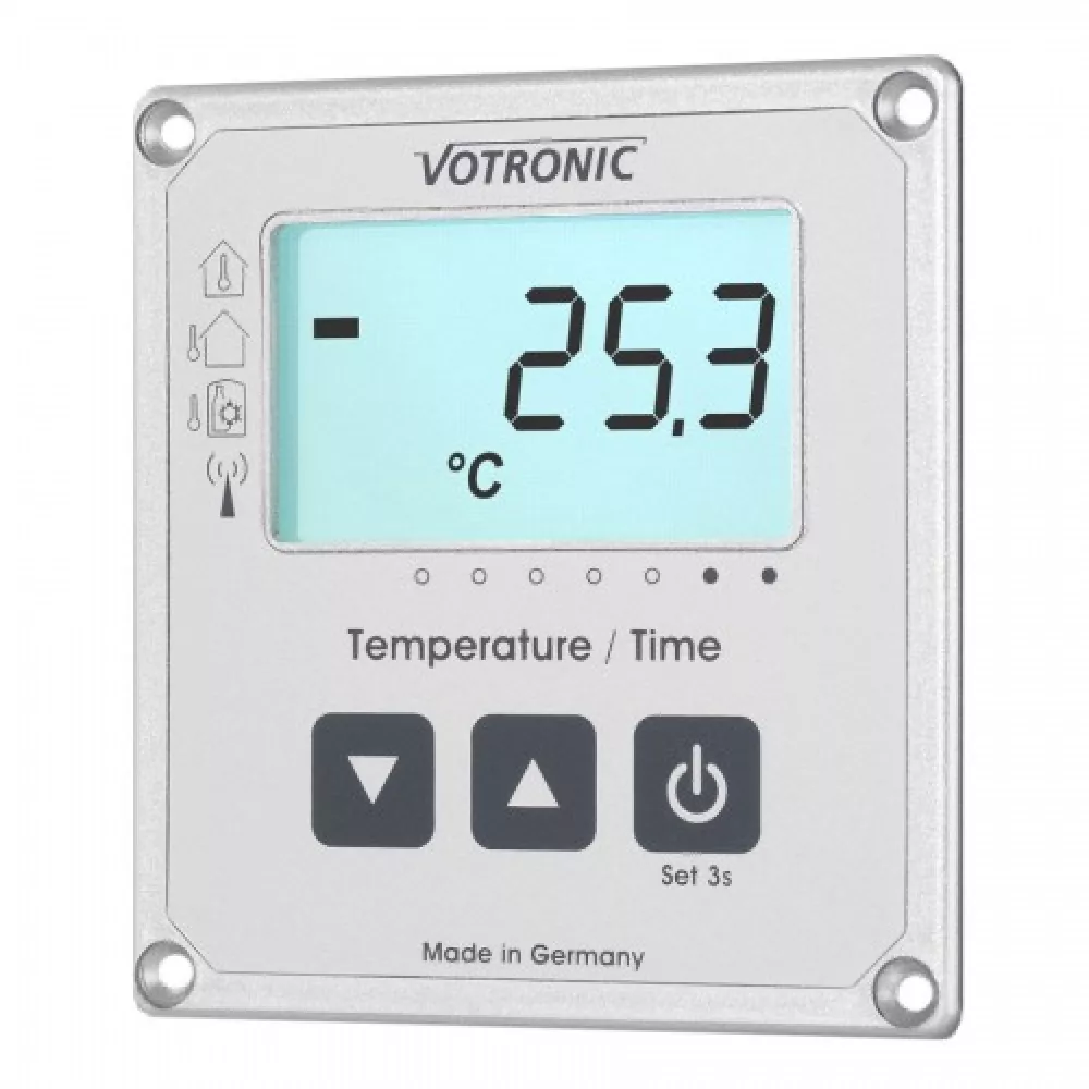Votronic 1253 LCD-Thermometer / Uhr S Anzeige Votronic 1253 LCD-Thermometer / Uhr S Anzeige