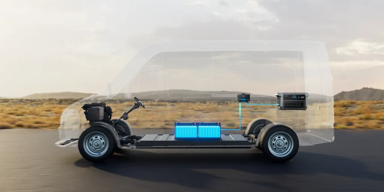 Anker SOLIX Alternator Charger Einbauschema Wohnmobil Roentgenansicht Lichtmaschine Batterie Powerstation | Alternator Charger – Einbauschema