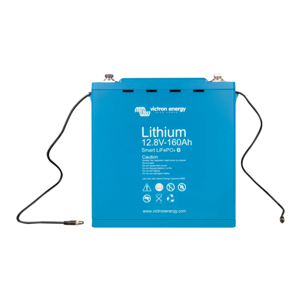 Victron Smart LiFePO4 Akku 12,8V 160Ah Frontalansicht mit Typenschild