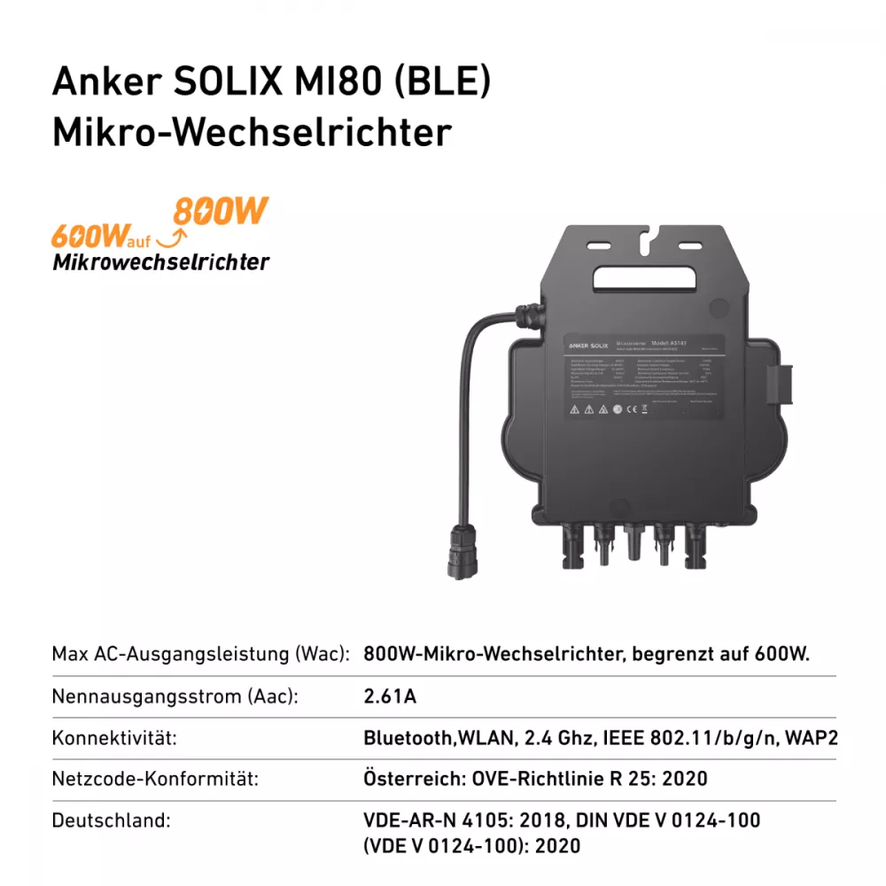 890W Anker Solix Balkonkraftwerk RS40P mit Speicher 1,6 kWh 890W Anker Solix Balkonkraftwerk RS40P mit Speicher 1,6 kWh