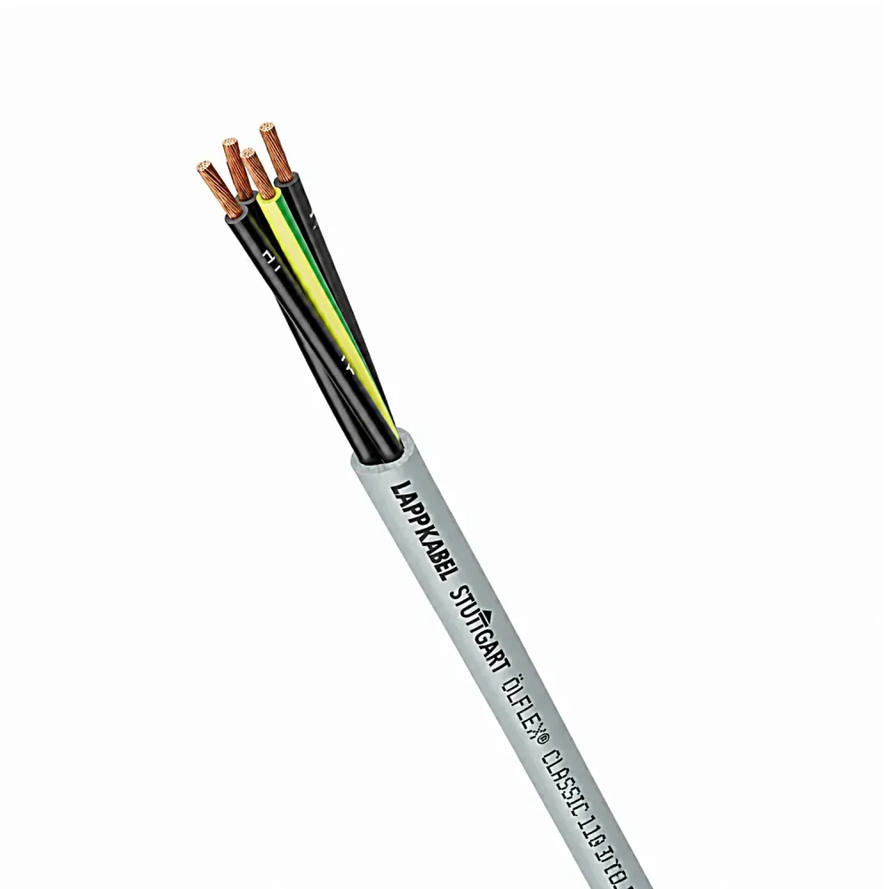 Lapp ÖLFLEX CLASSIC 110 4G1,5 – Lapp Leitung Frontansicht mit Mantelaufdruck
