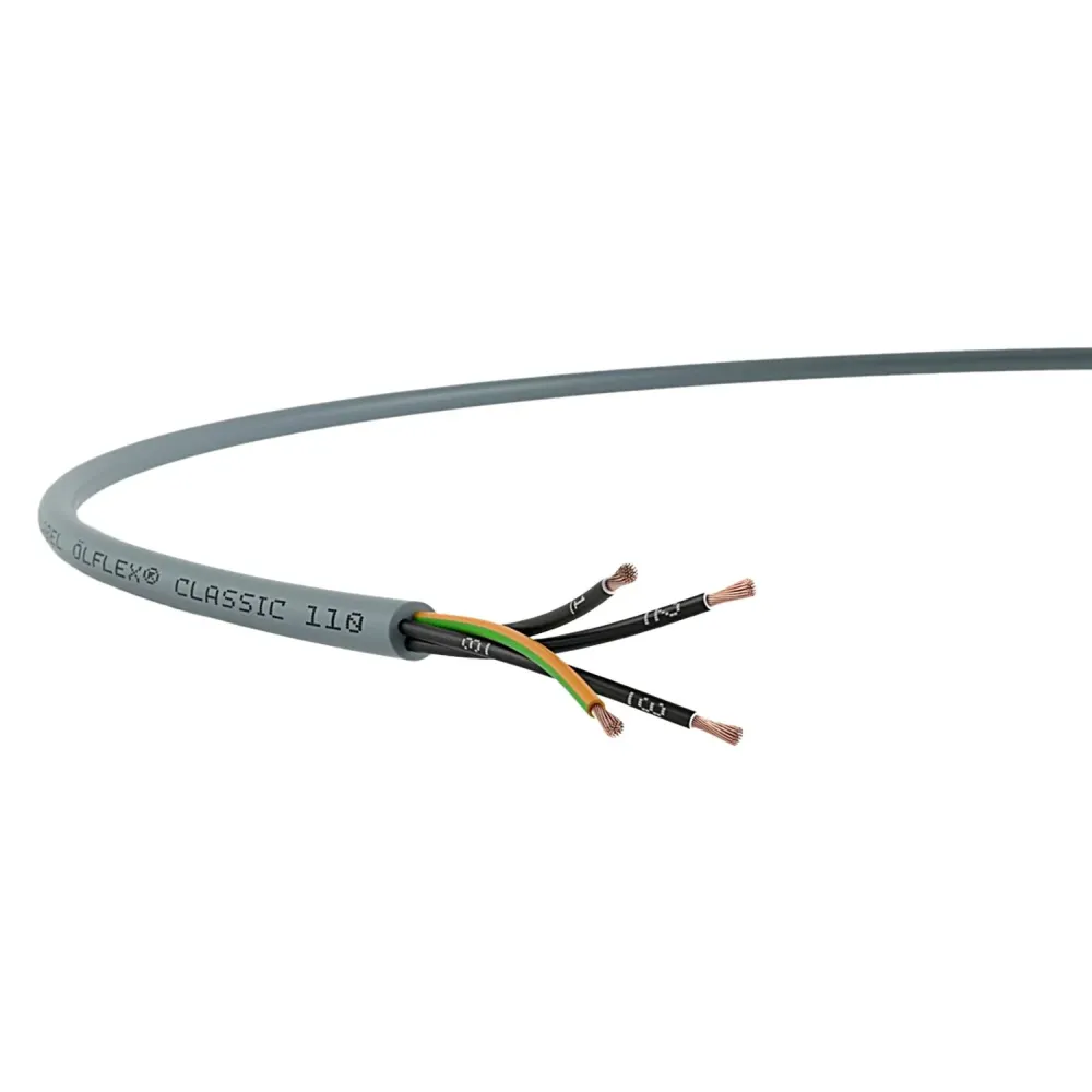 Lapp ÖLFLEX CLASSIC 110 4G1 – abgemantelte Leitung mit vier Adern und grün-gelbem Schutzleiter