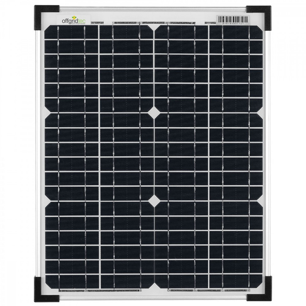 20W 36V Solarmodul monokristallin 4-Bus-Bar für 24V-Systeme 20W 36V Solarmodul monokristallin 4-Bus-Bar für 24V-Systeme