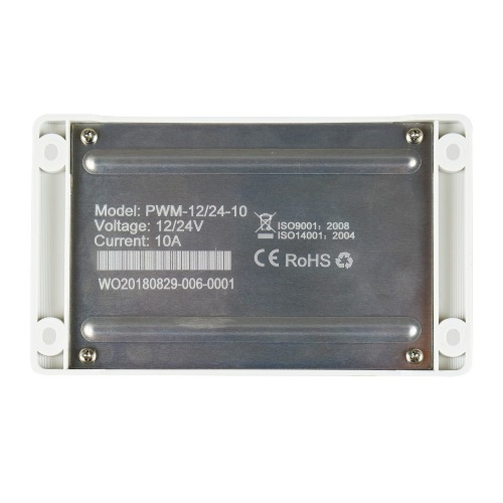 Rückseite 10A PWM Laderegler Pro 12V-24V mit USB Rückseite 10A PWM Laderegler Pro 12V-24V mit USB