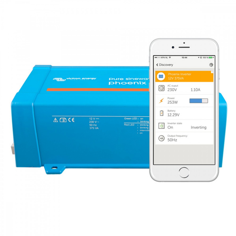 Smart Funktin Sinus Wechselrichter Victron Phoenix 12/250 VE.Direct mit Smartphone Smart Funktin Sinus Wechselrichter Victron Phoenix 12/250 VE.Direct mit Smartphone