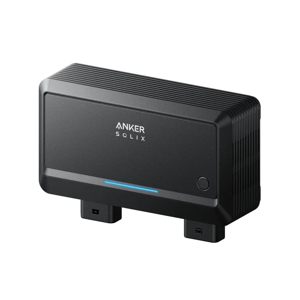 Anker SOLIX Alternator Charger 800 W Schrägansicht mit LED