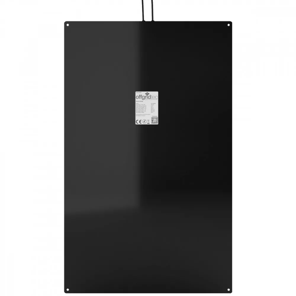 Rückseite 160W 12V Semiflexibles Solarmodul ETFE-ALU seewasserfest Rückseite 160W 12V Semiflexibles Solarmodul ETFE-ALU seewasserfest