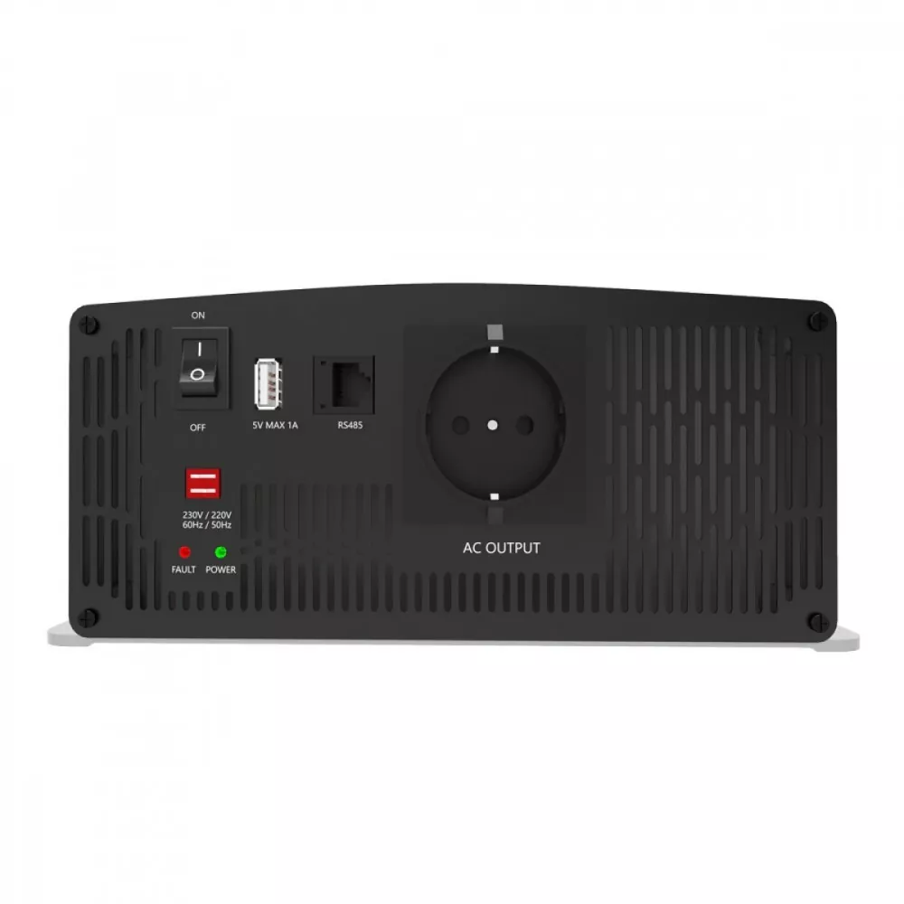 Rückseite Offgridtec® PSI Sinus Spannungswandler 1600W 24V auf 230V Rückseite Offgridtec® PSI Sinus Spannungswandler 1600W 24V auf 230V