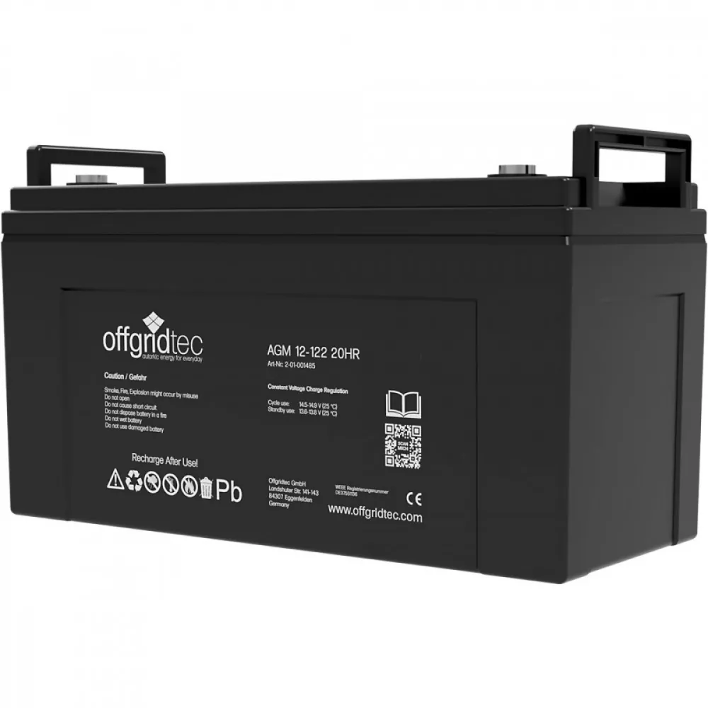 12V 120Ah AGM GEL Batterie Akku USV Solarbatterie Kaufen!