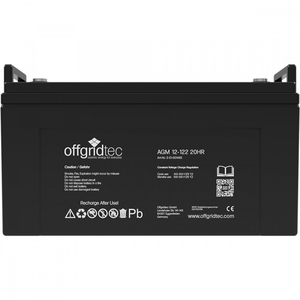 Seitenansicht 12V 120Ah Akku Seitenansicht 12V 120Ah Akku
