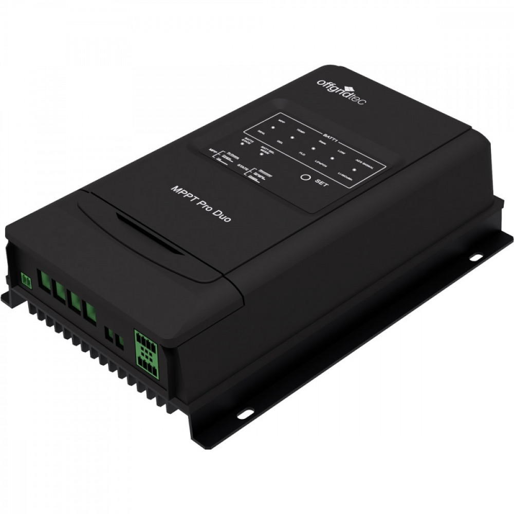 MPPT Pro Duo Laderegler 30A 12V 24V für zwei Batteriekreisläufe MPPT Pro Duo Laderegler 30A 12V 24V für zwei Batteriekreisläufe